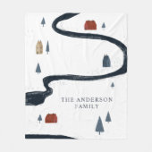 Couverture Polaire Joyeux Noël traditionnel Russe (Devant)