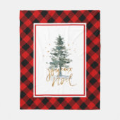 Couverture Polaire Joyeux Noel Typographie (Devant)