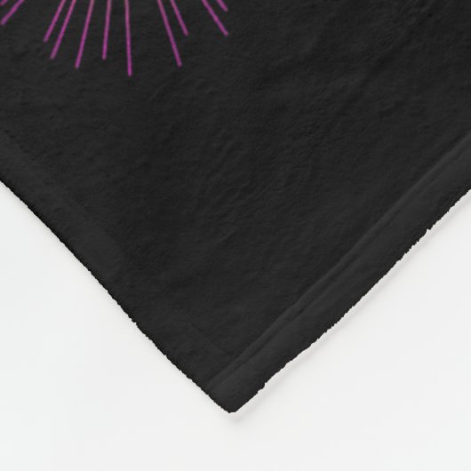 Couverture Polaire Joyeux Nouvel An 2026 Feu d'artifice (Coin)