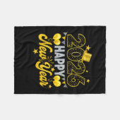 Couverture Polaire Joyeux Nouvel An 2026 Nouvel An Soirée (Devant (Horizontal))