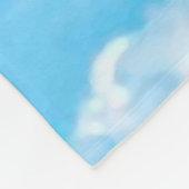 Couverture Polaire Joyeux nuages ensoleillés Arrière - plan bleu (Coin)