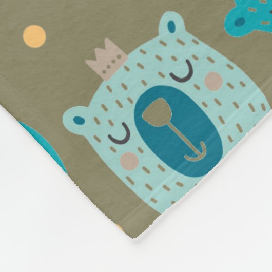 Couverture Polaire Joyeux Ours Kings (Coin)