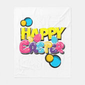 Couverture Polaire Joyeux Pâques (Devant)