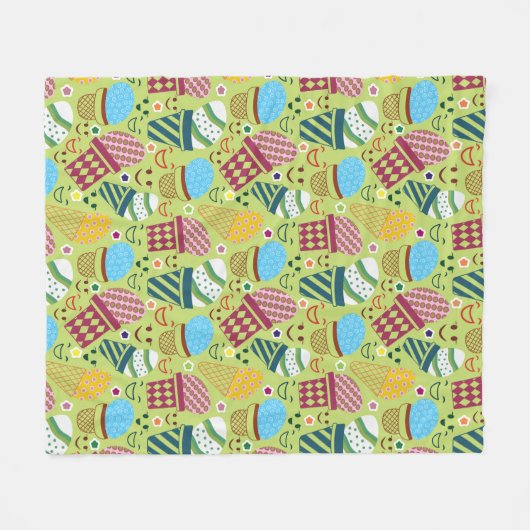 Couverture Polaire Joyeux Pâques (Devant (Horizontal))