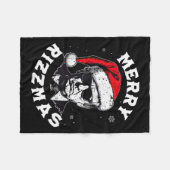 Couverture Polaire Joyeux Rizzmas Noël Drôle Trump Santa Claus Xm (Devant (Horizontal))