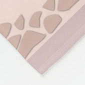 Couverture Polaire Joyeux sapin silhouette de Noël en bei rose vif (Coin)