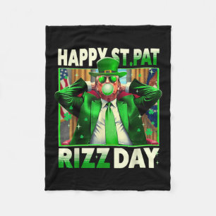 Couverture Polaire Joyeux St Pat Rizz Day Trump Funny St Patricks