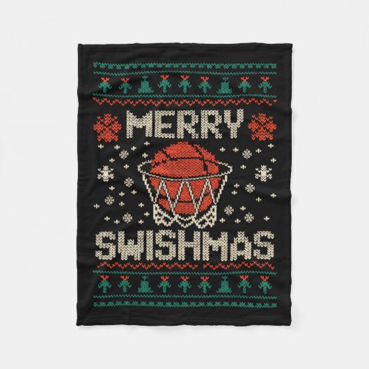 Couverture Polaire Joyeux Swishmas Vilain Sweat de Noël Bysketll (Devant)