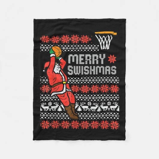 Couverture Polaire Joyeux Swishmas Vilain Sweat de Noël Bysketll Paj (Devant)