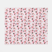 Couverture Polaire Joyeux Valentines Day Chiens de Danse (Devant (Horizontal))