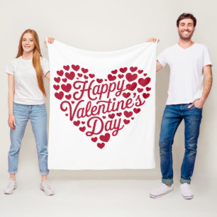 Couverture Polaire Joyeux Valentines Day Valentine Love Heart