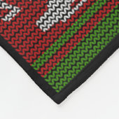 Couverture Polaire Joyeux Vapemas - Vapeur Vaping laide de Noël (Coin)