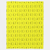 Couverture Polaire Joyeux Visages Jaunes Grand (Devant)