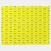 Couverture Polaire Joyeux Visages Jaunes Grand (Devant (Horizontal))