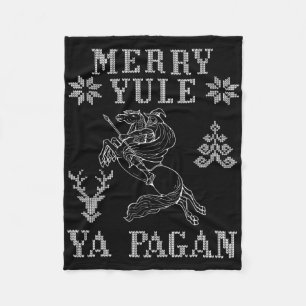 Couverture Polaire Joyeux Yule Toi Païen Odin Sur Sleipnir Viking Chr