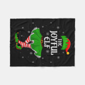 Couverture Polaire Joyful Elf Christmas Family Girls Women Elf Squad (Devant (Horizontal))
