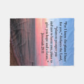 COUVERTURE POLAIRE JOYFUL JEREMIAH 29:11 SUNRISE (Devant (Horizontal))