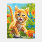 Couverture Polaire Joyous Kitten (Devant)