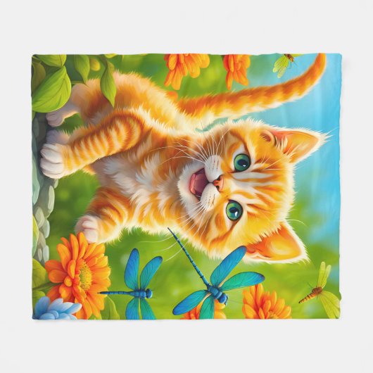 Couverture Polaire Joyous Kitten (Devant (Horizontal))