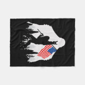 Couverture Polaire Juillet Chemise Bigfoot Sasquatch États-Unis Drape (Devant (Horizontal))