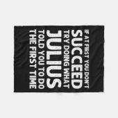 Couverture Polaire Julius Gift Name D Birthday Funny Chris (Devant (Horizontal))