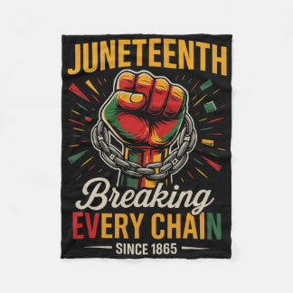 Couverture Polaire Juneteenth Brisant Chaque Chaîne Depuis 1865 Liber