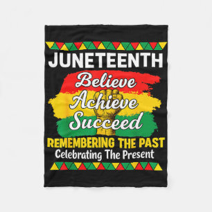 Couverture Polaire Juneteenth croire réussir réussir africain