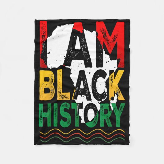 Couverture Polaire Juneteenth Histoire des Noirs Noir Afro-Américain (Devant)