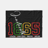 Couverture Polaire Juneteenth Shirts Women Men African American Junet (Devant (Horizontal))