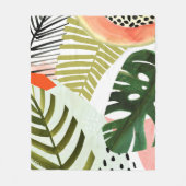 Couverture Polaire Jungle Beat Tropical Green (Devant)