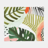 Couverture Polaire Jungle Beat Tropical Green (Devant (Horizontal))