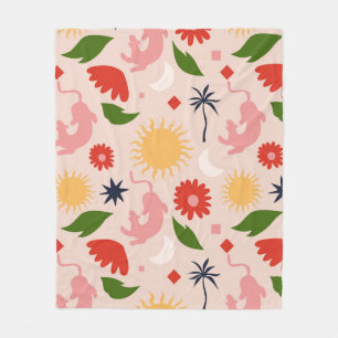 Couverture Polaire Jungle céleste