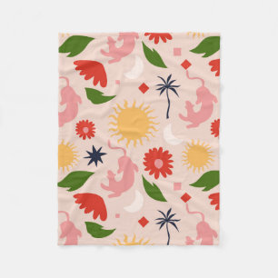 Couverture Polaire Jungle céleste