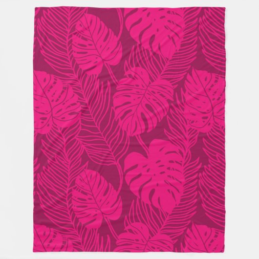 Couverture Polaire Jungle luxe - tropical pattern (Devant)
