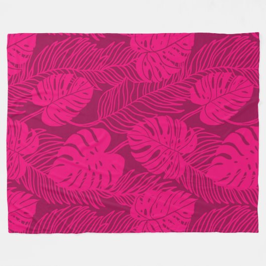 Couverture Polaire Jungle luxe - tropical pattern (Devant (Horizontal))