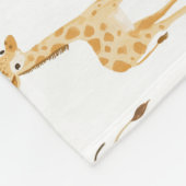 Couverture Polaire Jungle Safari avec Giraffes Nursery Motif Enfants (Coin)