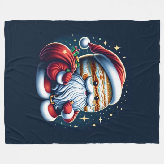 Couverture Polaire Jupiter Jolly Old St. Nick Santa Claus Astrologie (Devant (Horizontal))