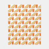 Couverture Polaire Jus d'agrumes frais pressé JO tranche de fruits d' (Devant)