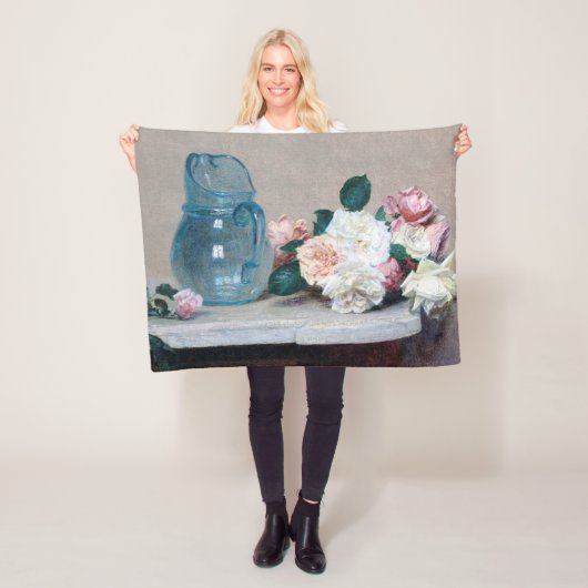 Couverture Polaire Jus de rose et de verre, Henri Fantin-Latour (En situation)