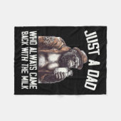 Couverture Polaire Just A Dad Who Always Came Back Bigfoot Gorilla Fa (Devant (Horizontal))