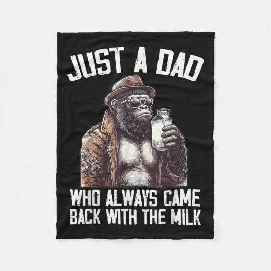 Couverture Polaire Just A Dad Who Always Came Back Bigfoot Gorilla Fa (Devant)
