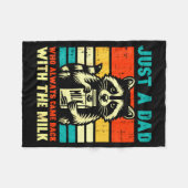 Couverture Polaire Just A Dad Who Always Came Back With The Milk (Devant (Horizontal))