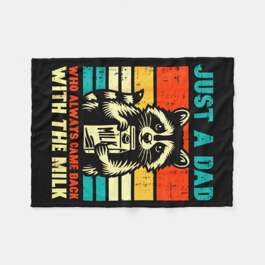 Couverture Polaire Just A Dad Who Always Came Back With The Milk (Devant (Horizontal))