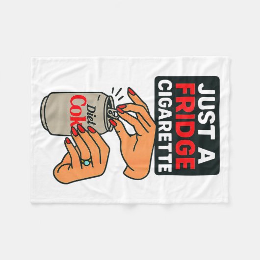 Couverture Polaire Just A Fridge Cigarette Funny Hand Design Cool Cos (Devant (Horizontal))