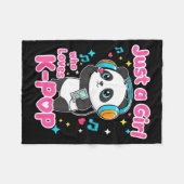 Couverture Polaire Just A Girl Who Loves K-p Cute Panda (Devant (Horizontal))
