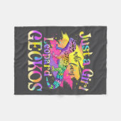 Couverture Polaire Just A Girl Who Loves Leopard Geckos  (Devant (Horizontal))