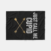 Couverture Polaire Just Call Me Cud Shirt Retro Arrow Valentine Day (Devant (Horizontal))