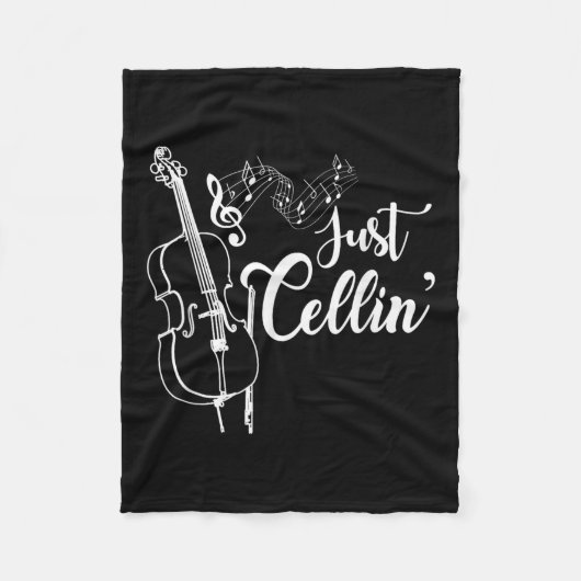 Couverture Polaire Just Cellin Funny Cellist Musicien Cadeau Cello (Devant)