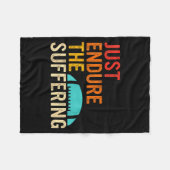 Couverture Polaire Just Endure The Suffering Retro Vintage (Devant (Horizontal))