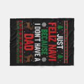 Couverture Polaire Just Feliz Navi Because I Don't Have A Dad Ugly Xm (Devant (Horizontal))